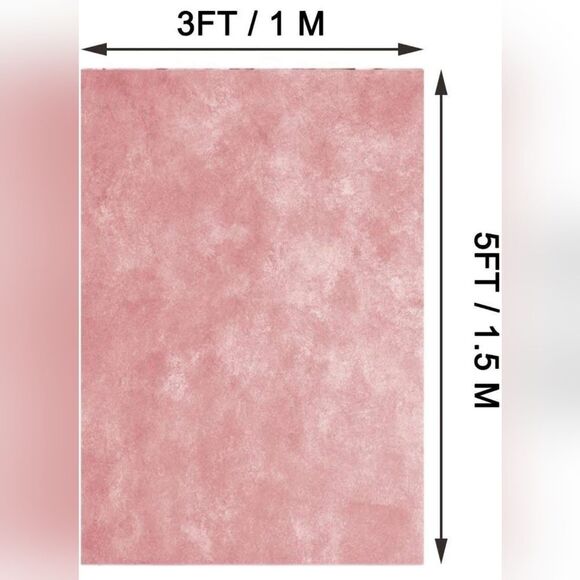 🔹️Pink Vinyl 3x5 Photography Backdrop - Picture 2 of 3